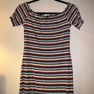 Body tight stripped dress